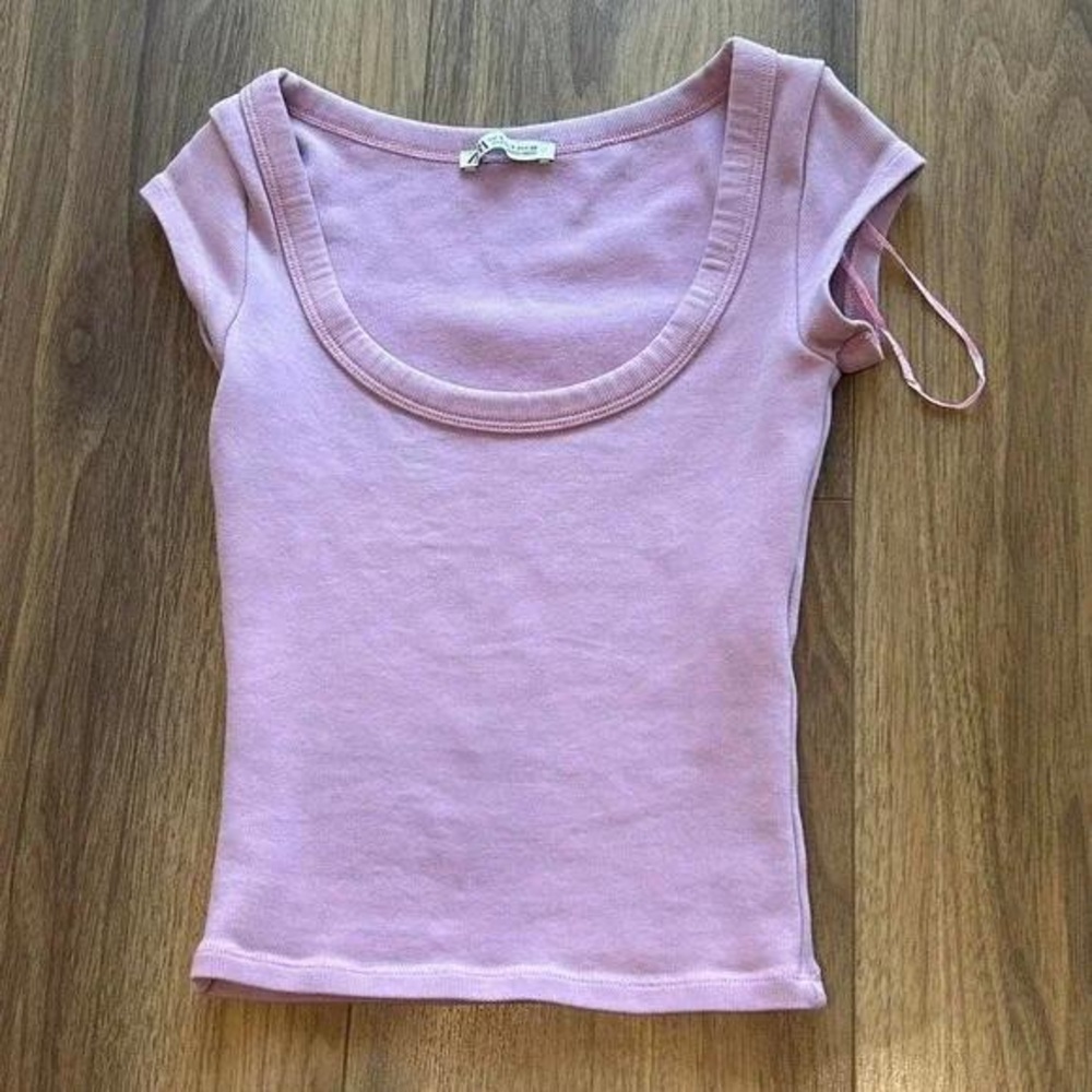 Lavender Cap Sleeve Top